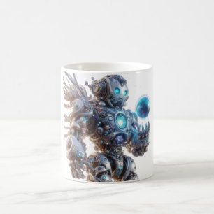 Mug Café tasse, petit déjeuner avec imprimé robot futu