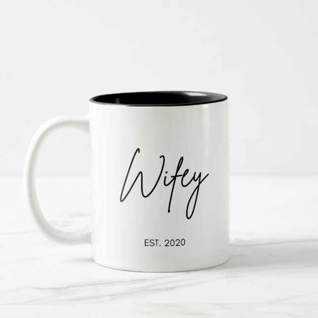Mug café Wifey, Mug café Wifey personnalisé (Gauche)