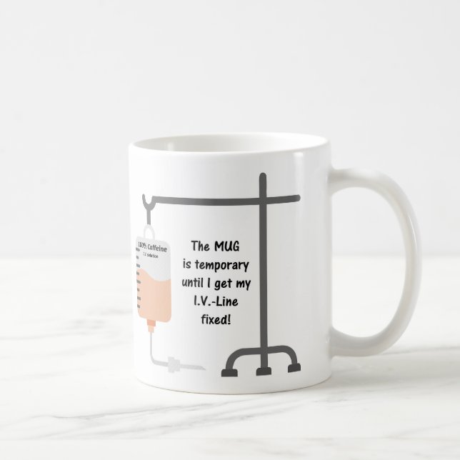 Mug Caféine Blague Mug-1 (Droite)