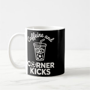 Mug Caféine et coups de coin Joueur de l'équipe Café e