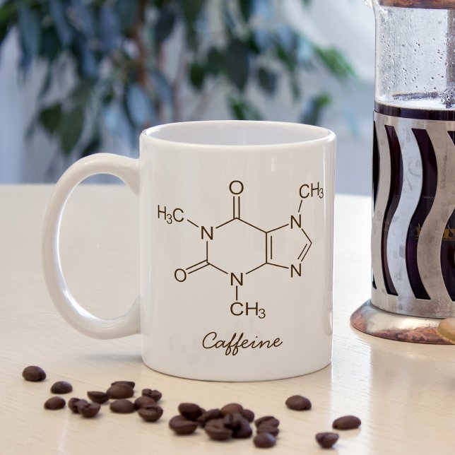 Mug Caféine Molécule Amateurs de café Personnalisé (Créateur téléchargé)