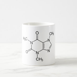 Mug Caféine Molécule Chimie Café Atomes