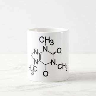 Mug Caféine, symbole chimique