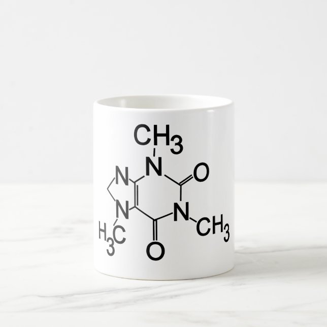 Mug Caféine, symbole chimique (Centre)