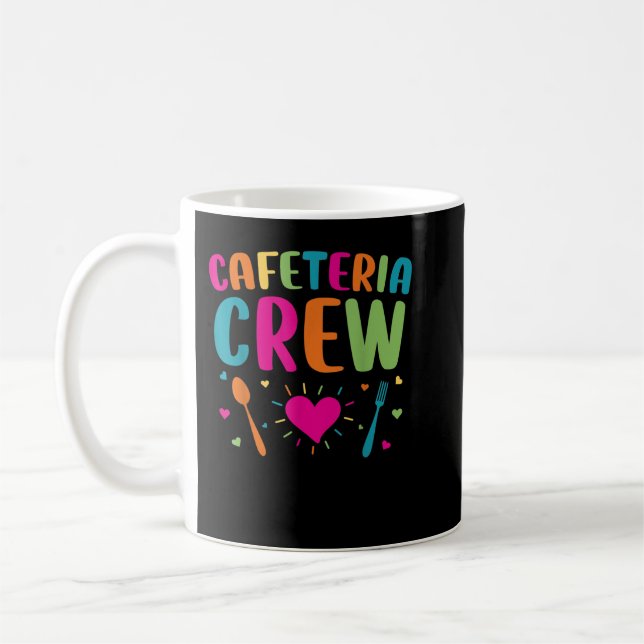 Mug Cafétéria Déjeuner dame Retour à l'école nouveauté (Gauche)