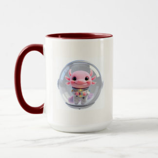 Mug Cafetière Astronaute Axolotl Mignonne Espace Galax