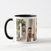 Cafetière personnalisée avec collage de photos pou