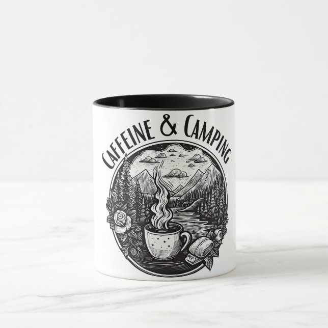 Mug Caffeine & Camping (Centre)