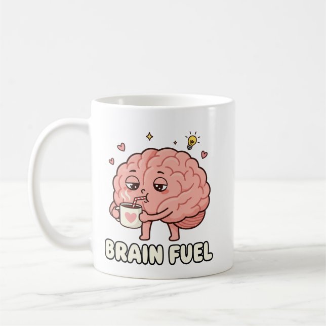 Mug Caffeine Lover brain (Gauche)