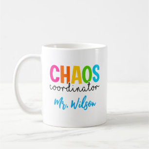 Mug Cahier du coordinateur de chaos – Citation drôle p