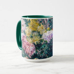 Mug Caillebotte - Chrysanthèmes blancs et jaunes
