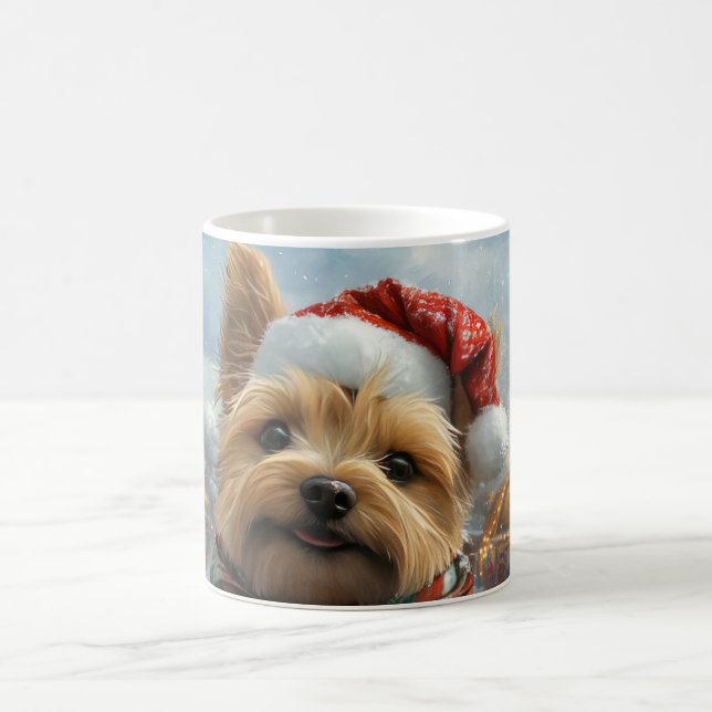 Mug Cairn Terrier Dog Roller Dessous de verre Noël (Centre)