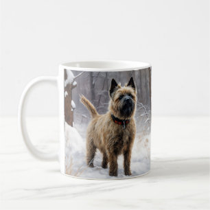 Mug Cairn Terrier Laissez tomber la neige Noël