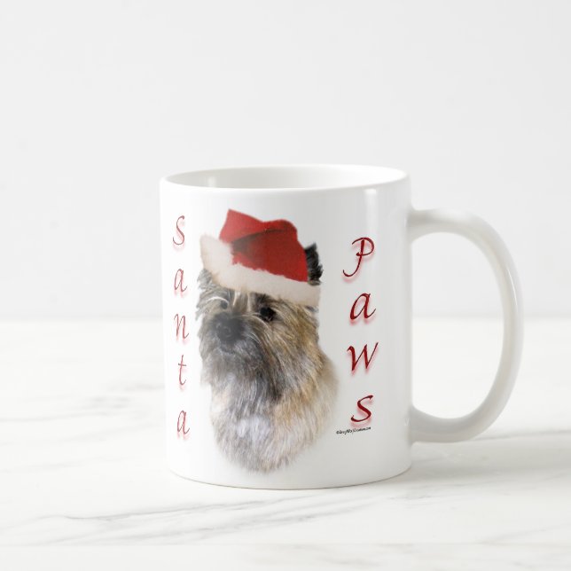 Mug Cairn terrier Santa Paws (Droite)