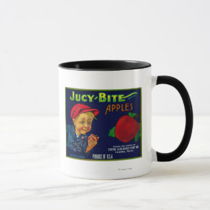 Mug Caisse LabelYakima, WA d'Apple de morsure de Jucy