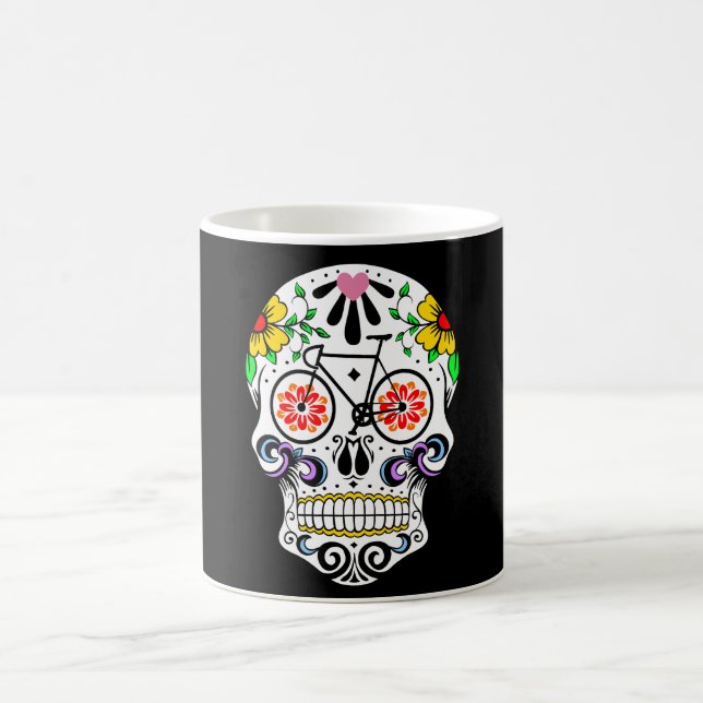 Mug Calavera - vélo de crâne de sucre (Centre)