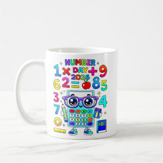 Mug Calculatrice de jour 2026 Conception de caractère 