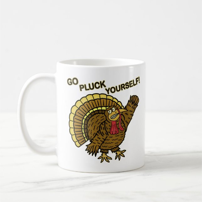 Mug Calembour drôle de la Turquie de thanksgiving (Gauche)