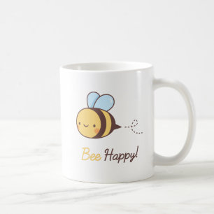 Mug Calembour positif heureux d'abeille mignonne