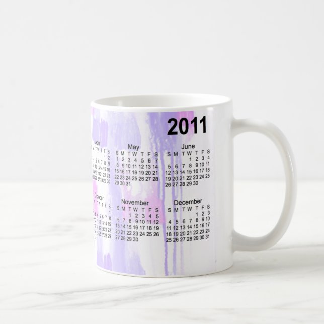 Mug Calendrier Abstrait 2011 (Droite)