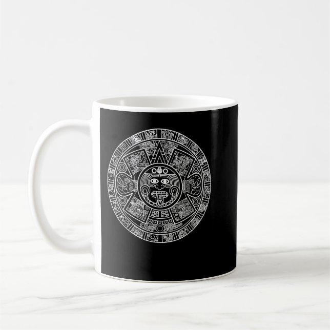 Mug Calendrier aztèque - Mexica Nahuatl - Pierre solai (Gauche)