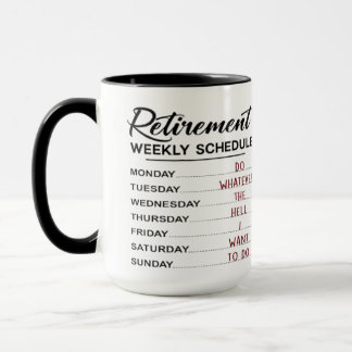 Mug Calendrier de retraite ....