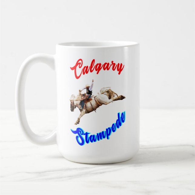 Mug Calgary Canada Chevaux Juillet Riders Calgary Stam (Gauche)