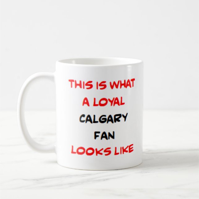 Mug calgary fan, loyal (Gauche)