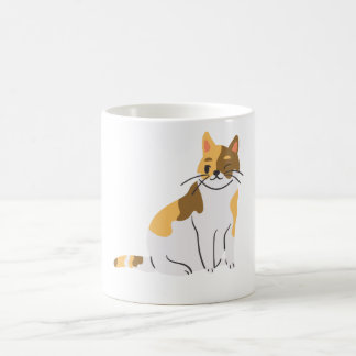Mug Calico Essential, Portrait Calico, Cute Calico Cat