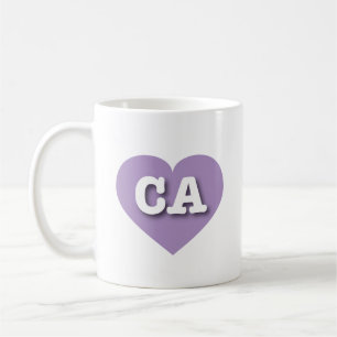 Mug California Lavender Heart - J'aime CA