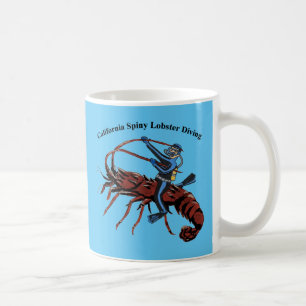 Mug California Spiny Lobster Diving SCUBA Diver URM