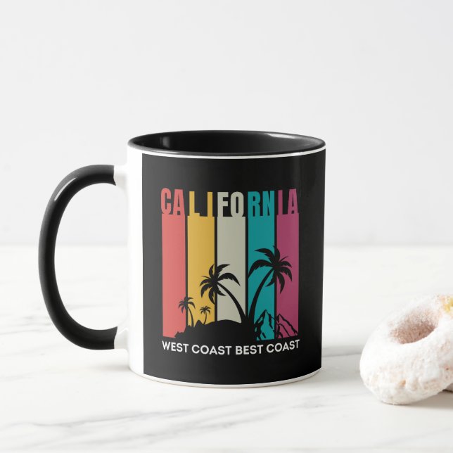 Mug Californie Côte Ouest (Avec donut)