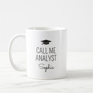 Mug Call Me Analyst Personalized Name