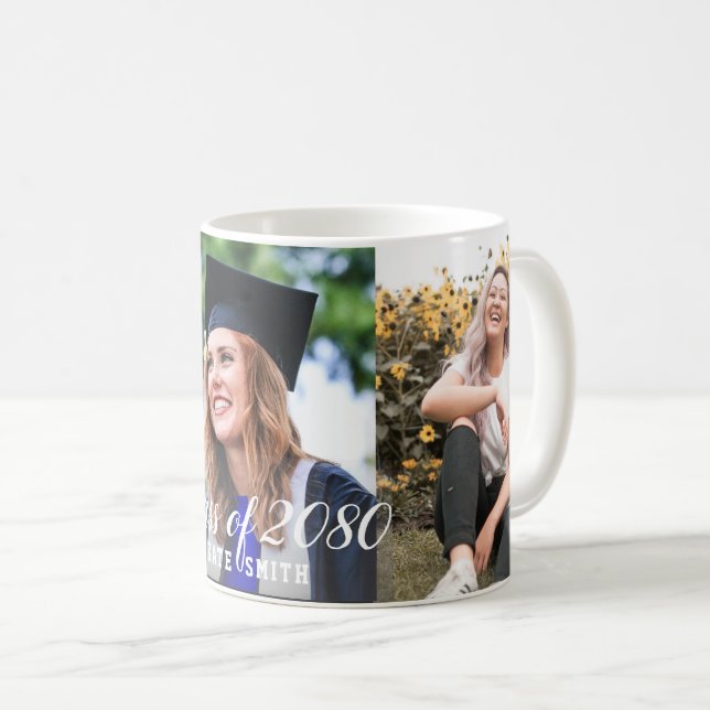 Mug Calligraphe moderne personnalisé 3 photo Graduatio (Devant droit)