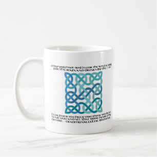 Mug Calligraphie écossaise de bénédiction avec noeud c