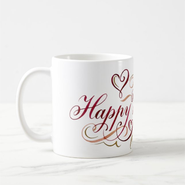 Mug Calligraphie Joyeuse Saint-Valentin (Gauche)