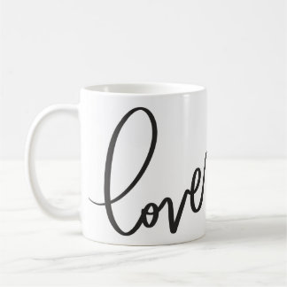Mug Calligraphie manuscrite Script amour