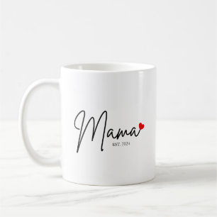 Mug Calligraphie minimaliste, moderne, cadeau pour mam