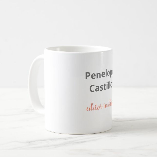 Mug Calligraphie moderne et professionnelle (Devant gauche)