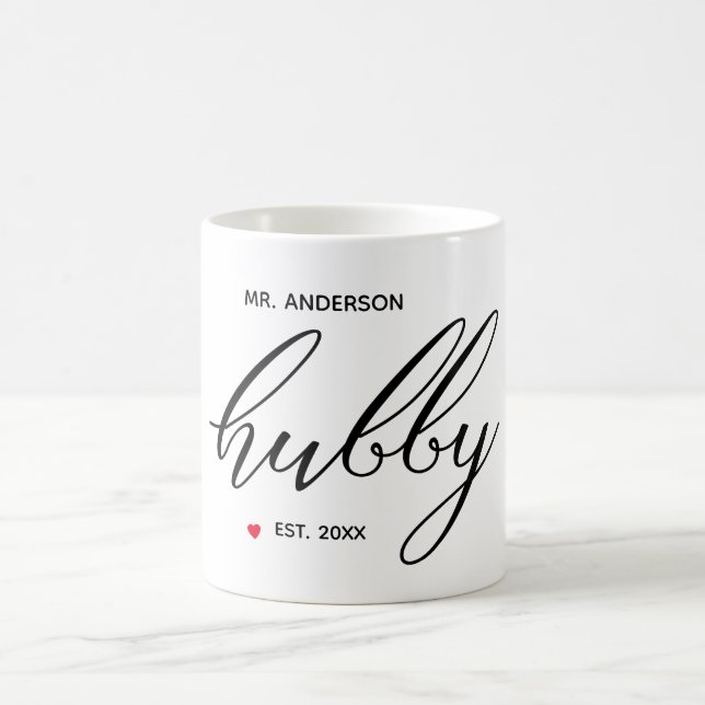 Mug Calligraphie moderne "Hubby" (Centre)