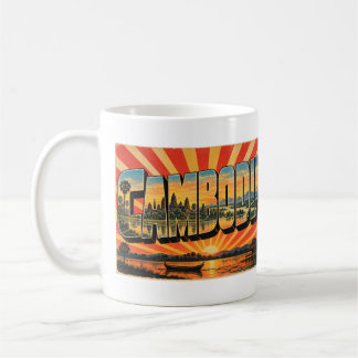 Mug Cambodge Lac de Tonle Sap Rivière Art de Voyage Vi