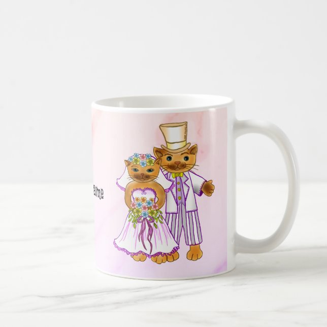Mug Camelots de mariée et de chambre de chat (Droite)