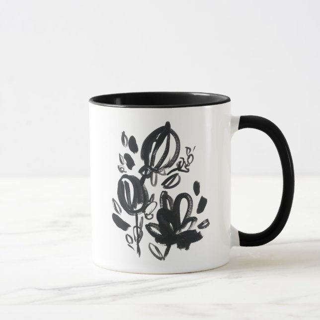Mug Cameo Bloom - Noir et Blanc (Droite)