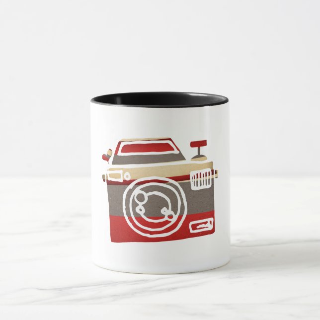 Mug Caméra mignonne Love Heart Photographie (Centre)