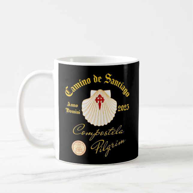 Mug Camino De Santiago Anno Domini 2023 Scallop Shell (Gauche)