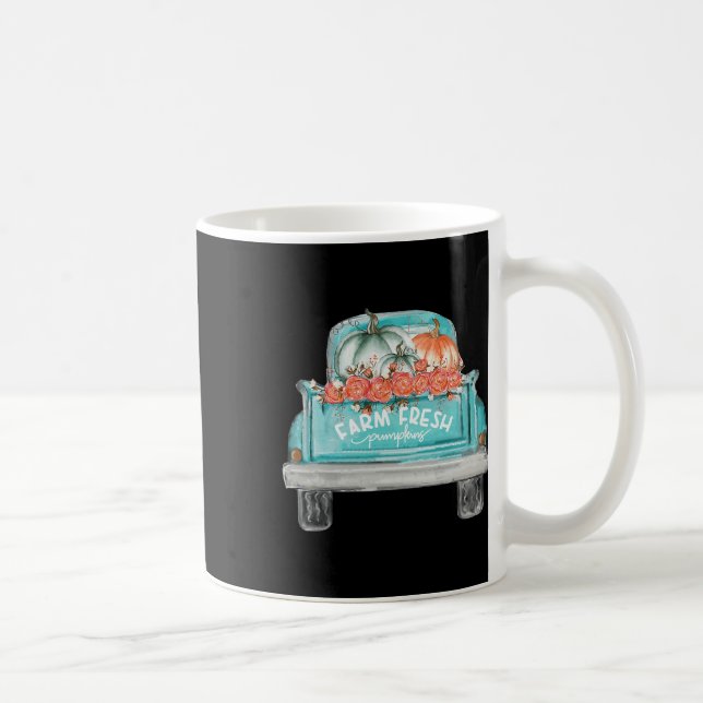 Mug Camion Citrouille Fraîche De Ferme Joyeux Automne  (Droite)