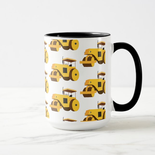 Mug Camion de construction de rouleau routier (Droite)