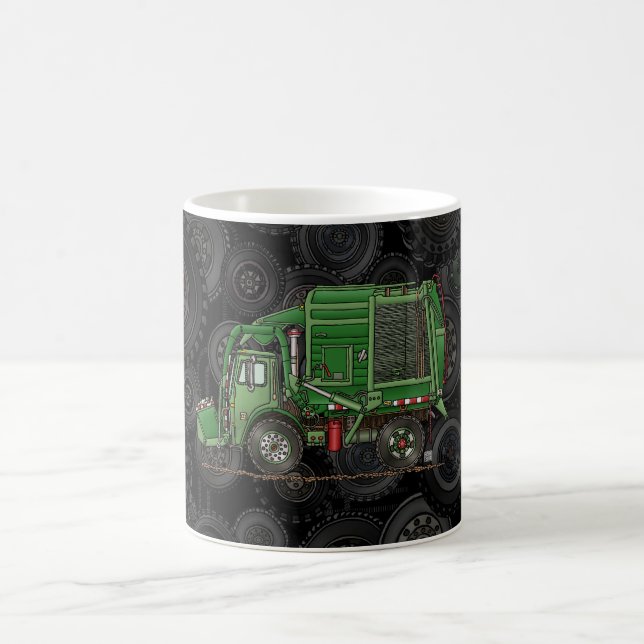 Mug Camion de déchets mignon de camion à ordures (Centre)