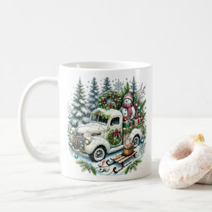 Mug Camion de fête   Vintage Noël