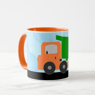 Mug Camion de vidange (orange)